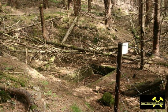 SDAG Wismut Schurf 8 nahe Schacht 126 im Revier Johanngeorgenstadt, Erzgebirge, Sachsen - 21. Mai 2009 (5).jpg